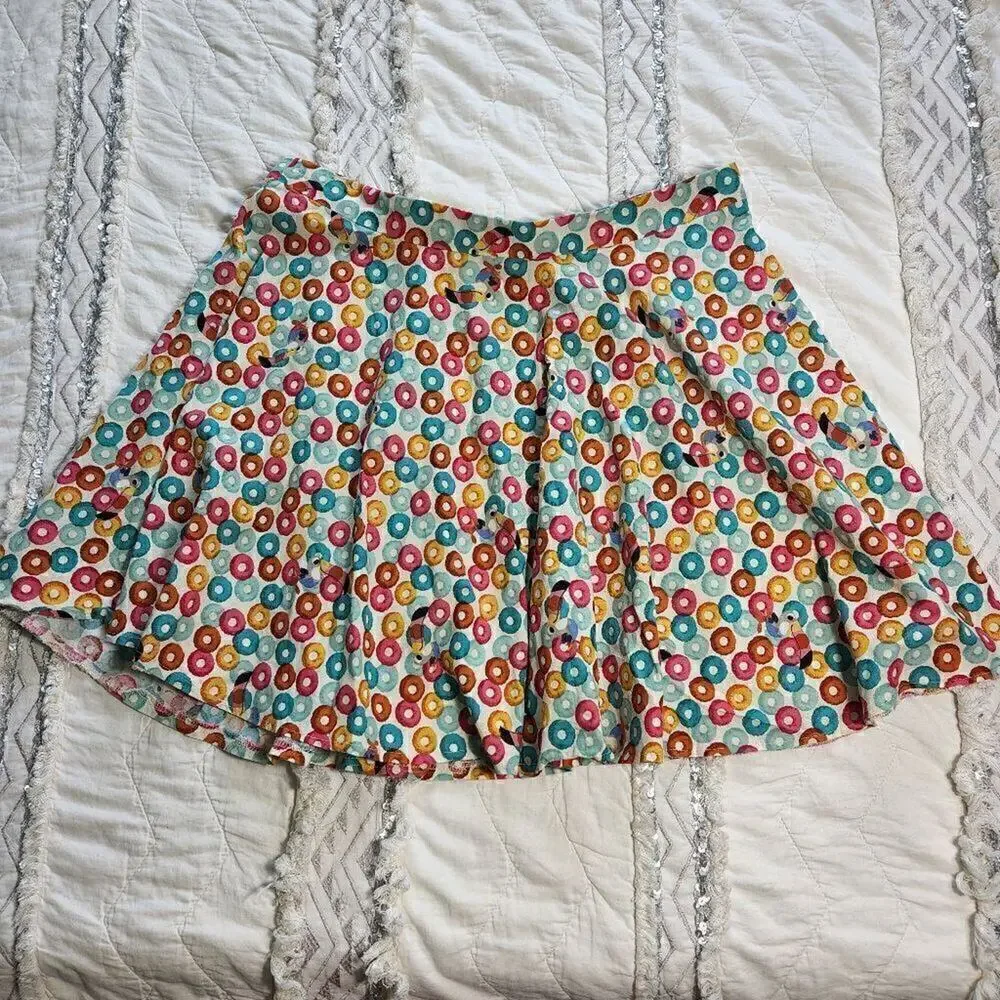 Froot Loops handmade skater skirt